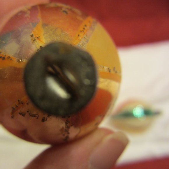 VTG 50'S GLASS TEARDROP ORNAMENTS - Picture 9 of 9